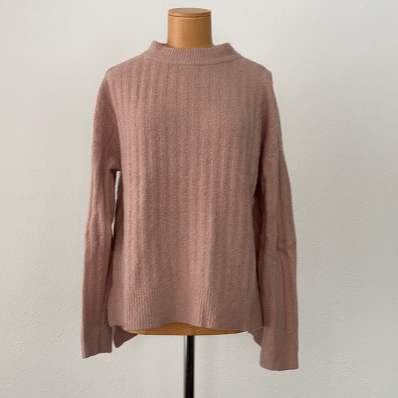 French Connection Dusty Rose Mockneck Sweater - Picture 1 of 8